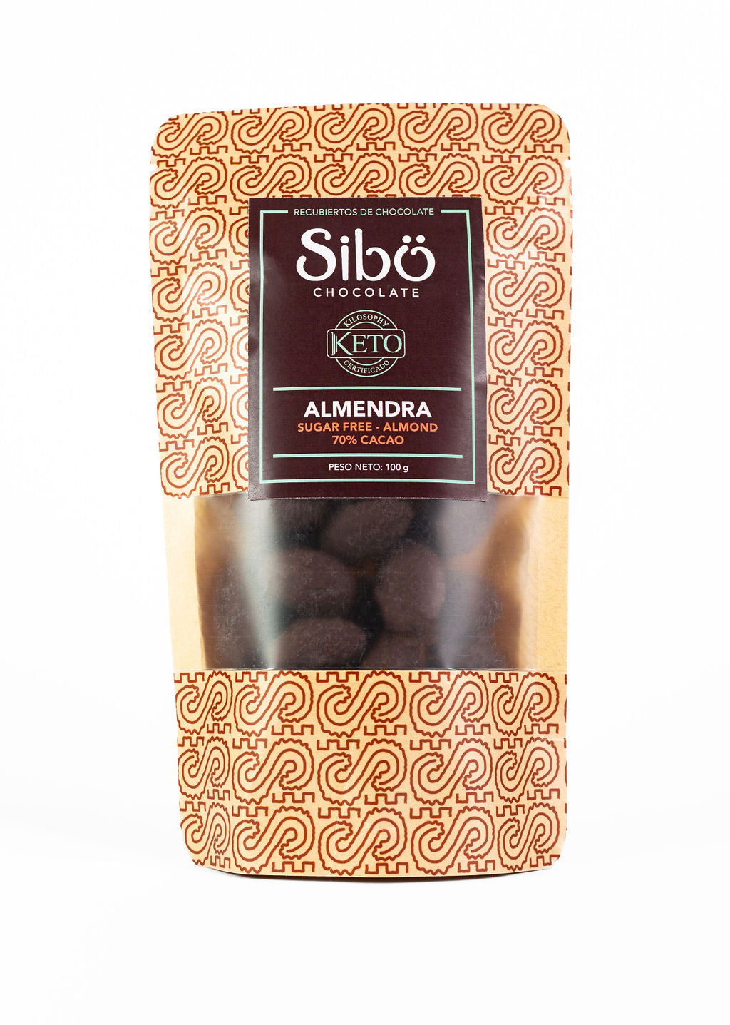 KETO sugar-free Almonds in Dark chocolate